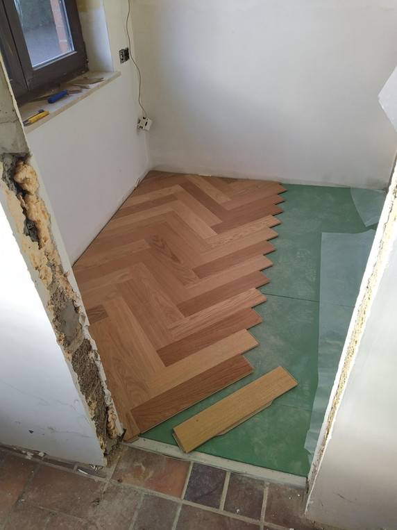 Pose de parquet